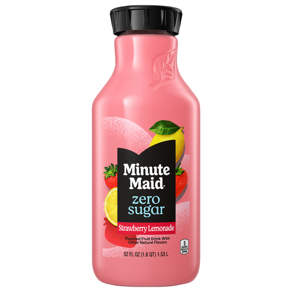 MINUTE MAID ZERO SUGAR STRAWBERRY LEMONADE 52OZ