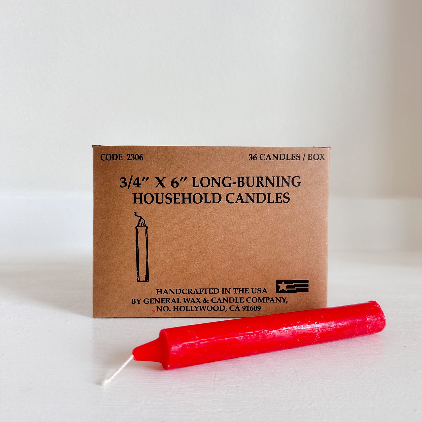 GENERAL WAX HOUSEHOLD CANDLES
