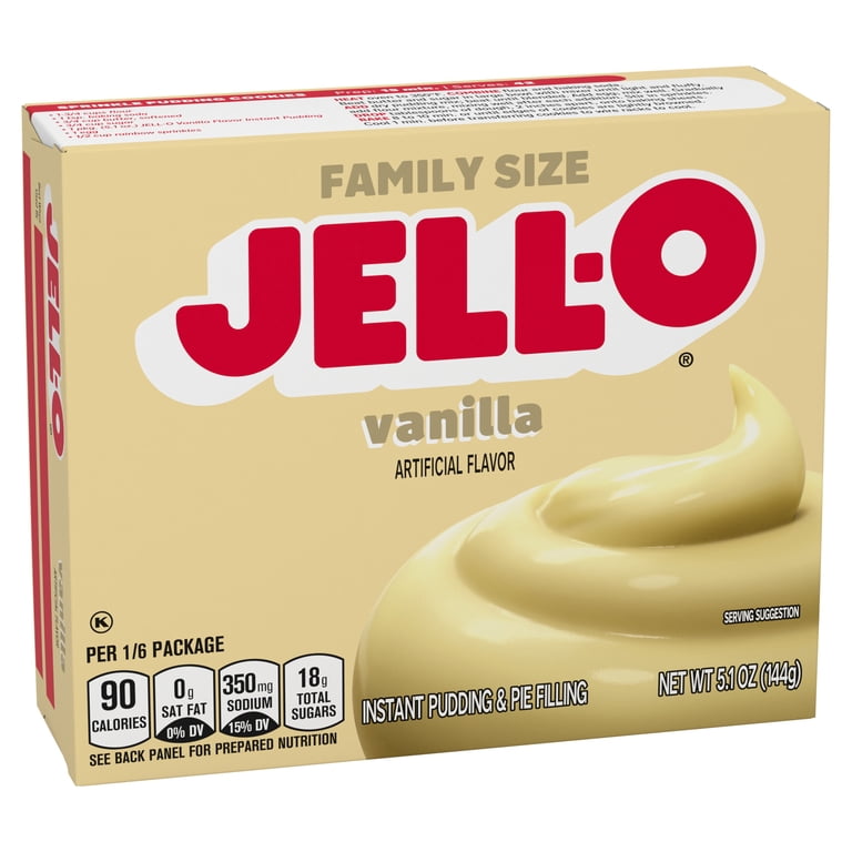 JELLO VANILLA FAMILY SIZE
