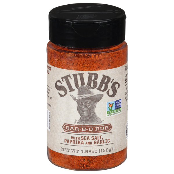 STUBBS BBQ RUB SEA SALT PAPRIKA GARLIC