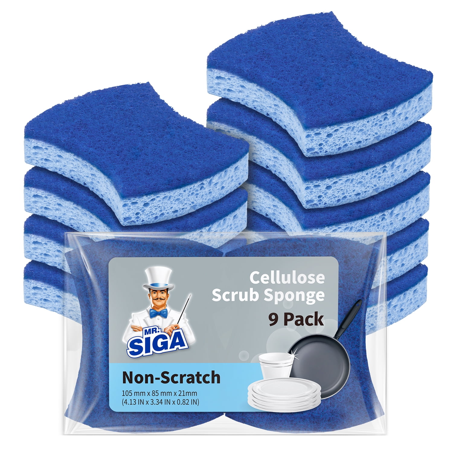 UFO BRAND CELLULOSE SPONGE SCRUBBERS 3P