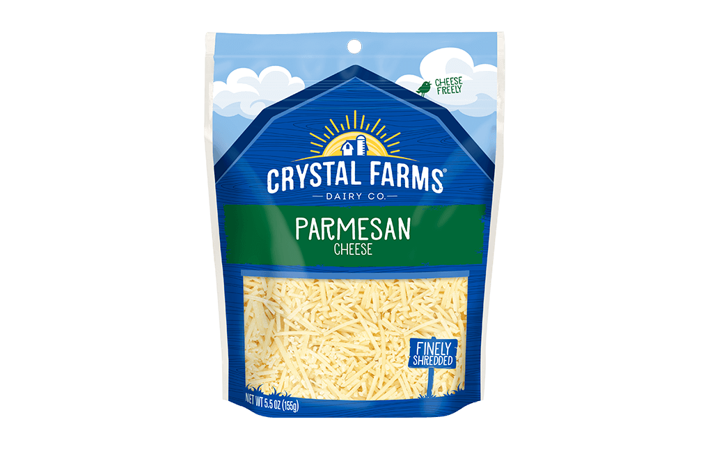 CRYSTAL FARMS PARMESAN CHEESE SHREDDED