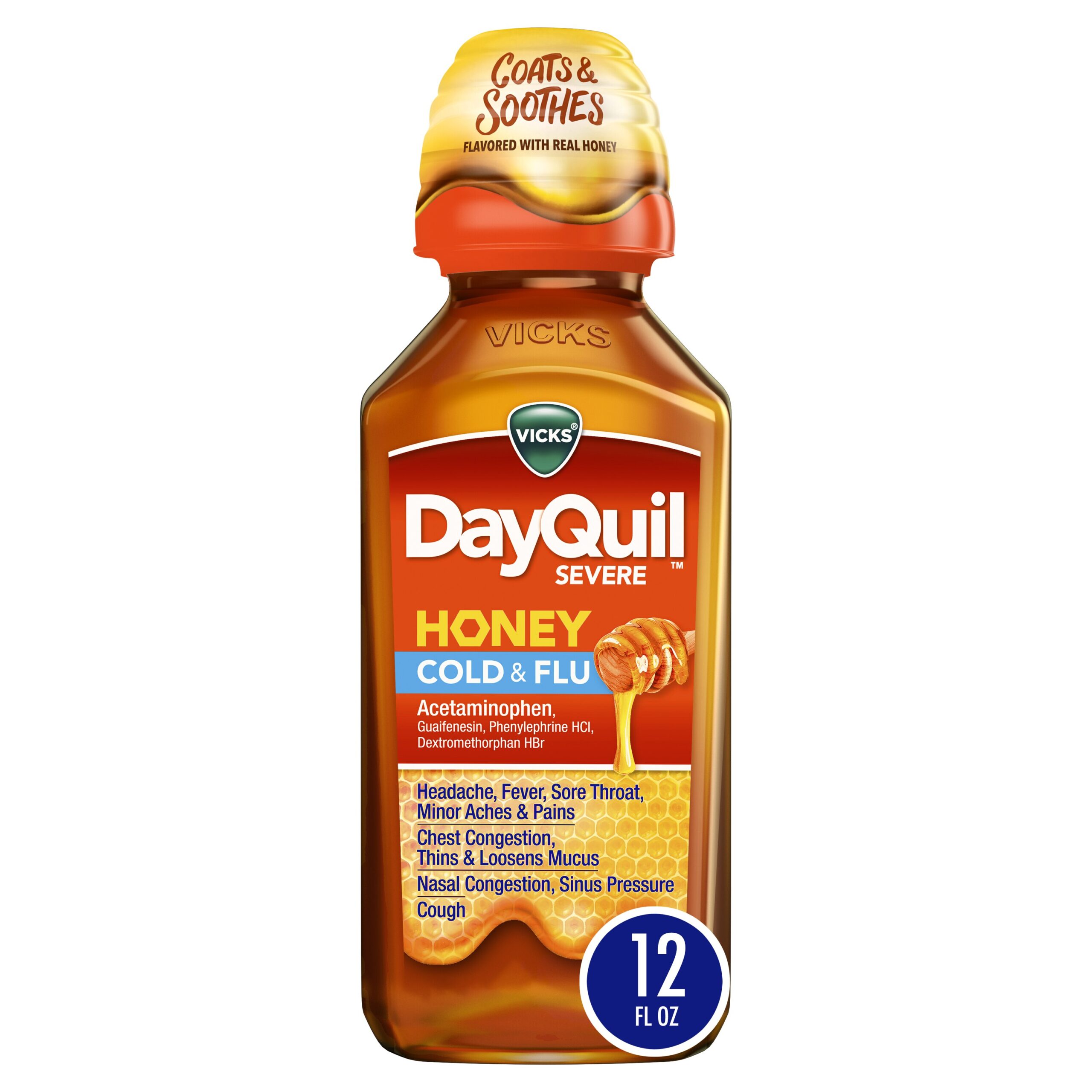 DAYQUIL COLD & FLU SEVERE HONEY 12OZ
