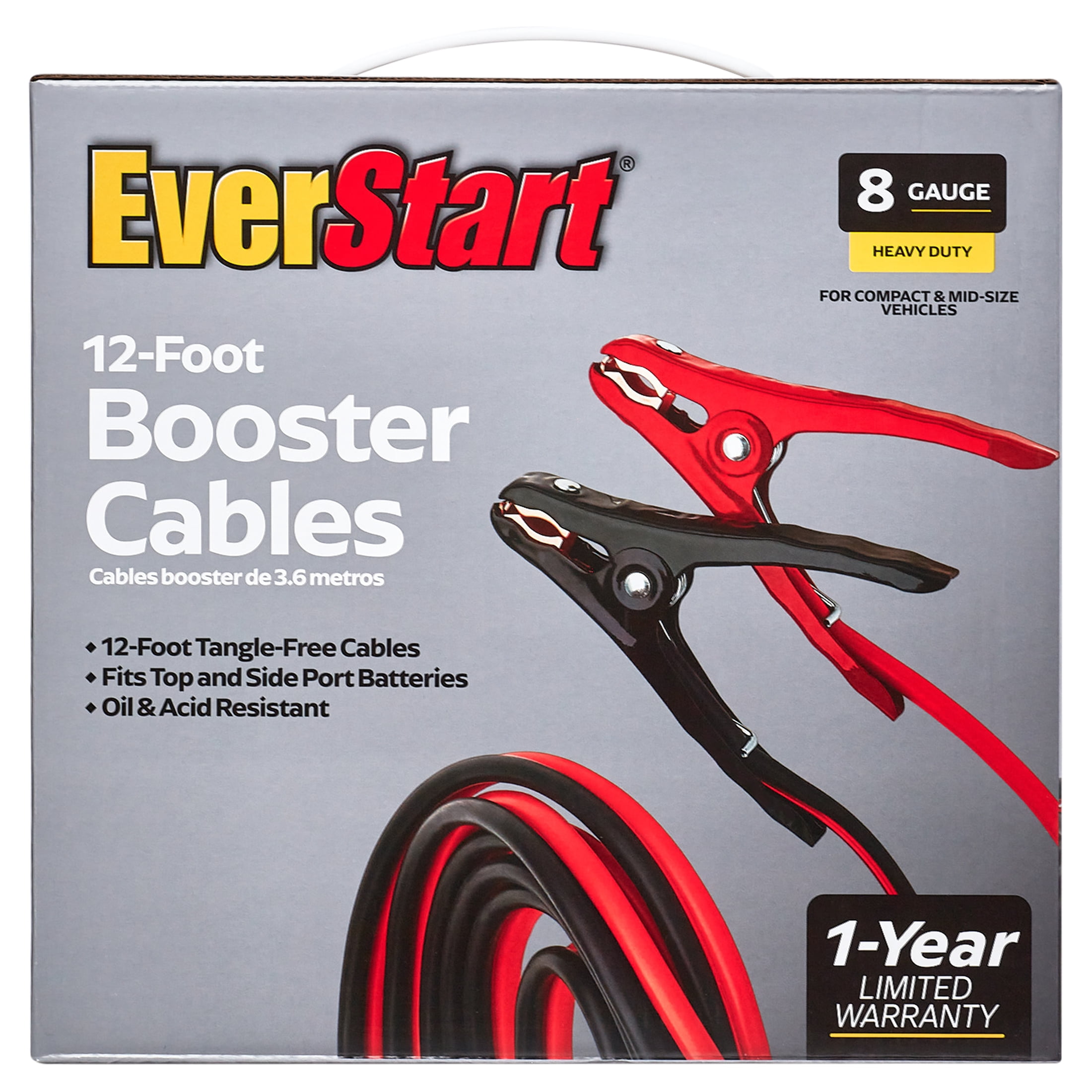 CAR BOOSTER CABLE 12 FT