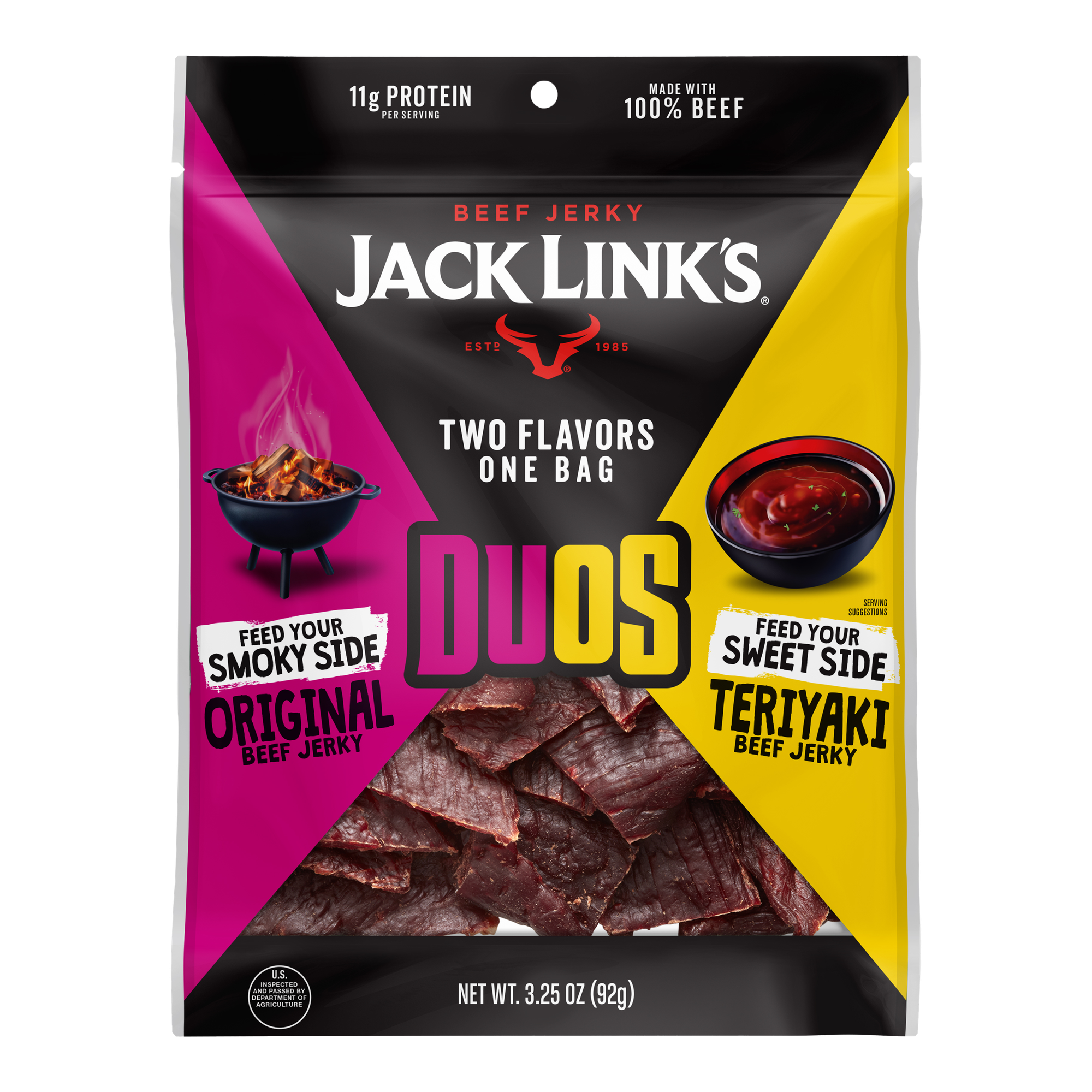 JACK LINKS DUOS BEEF STICKS ORIGINAL & TERIYAKI