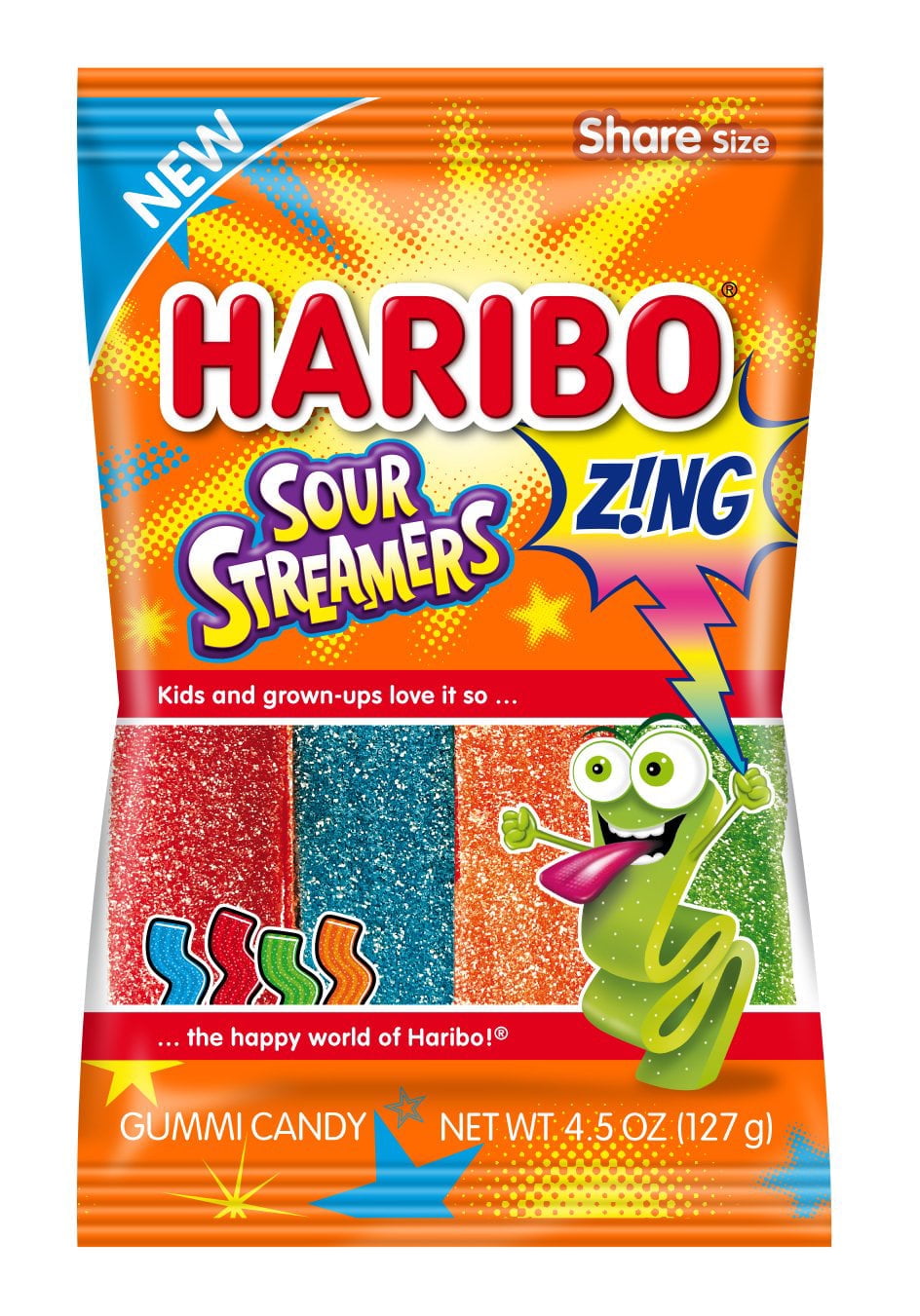 HARIBO SOUR STREAMERS 4.5OZ