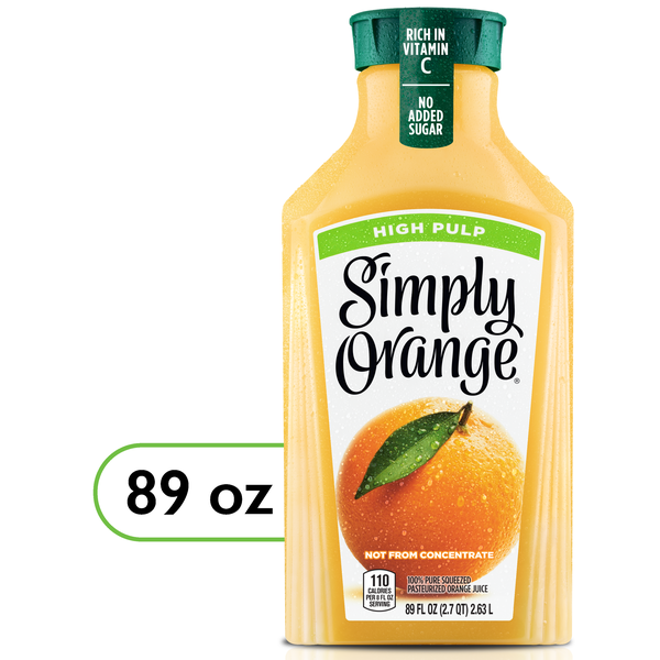 SIMPLY ORANGE HIGH PULP 89OZ