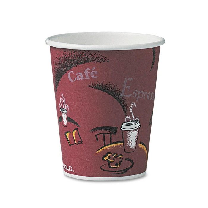 DART SOLO PAPER HOT DRINK CUPS 16OZ 50P