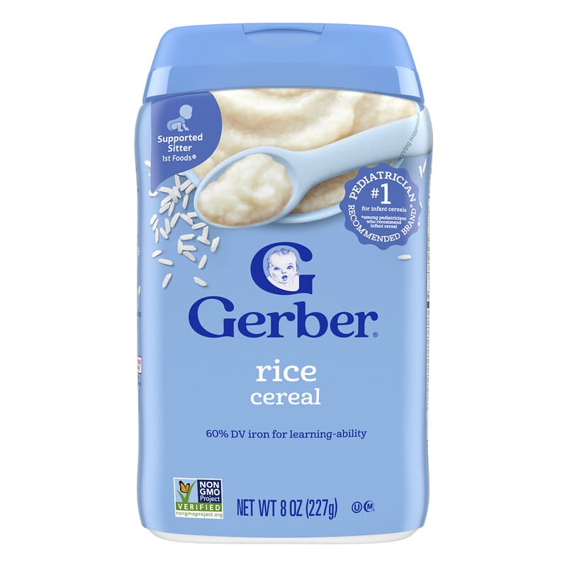 GERBER CEREAL FOR BABY RICE 8OZ