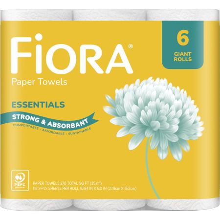 FIORA PAPER TOWELS 6P