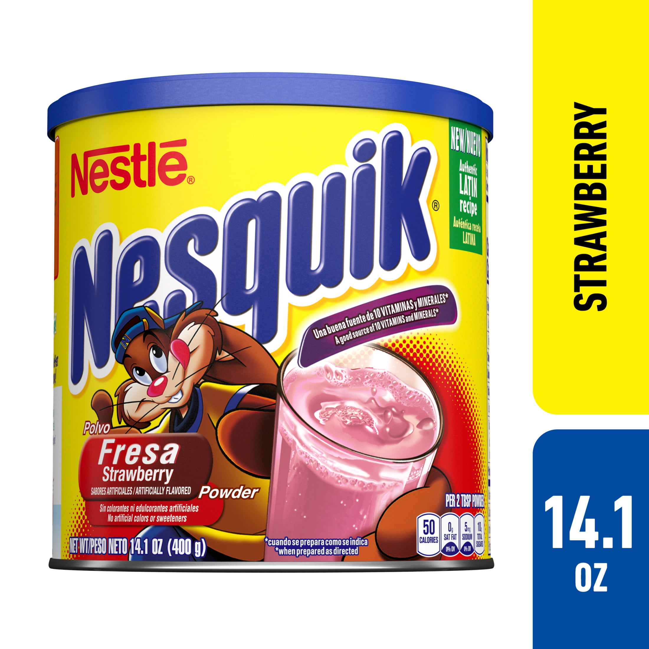 NESQUICK STRAWBERRY POWDER 14.1OZ