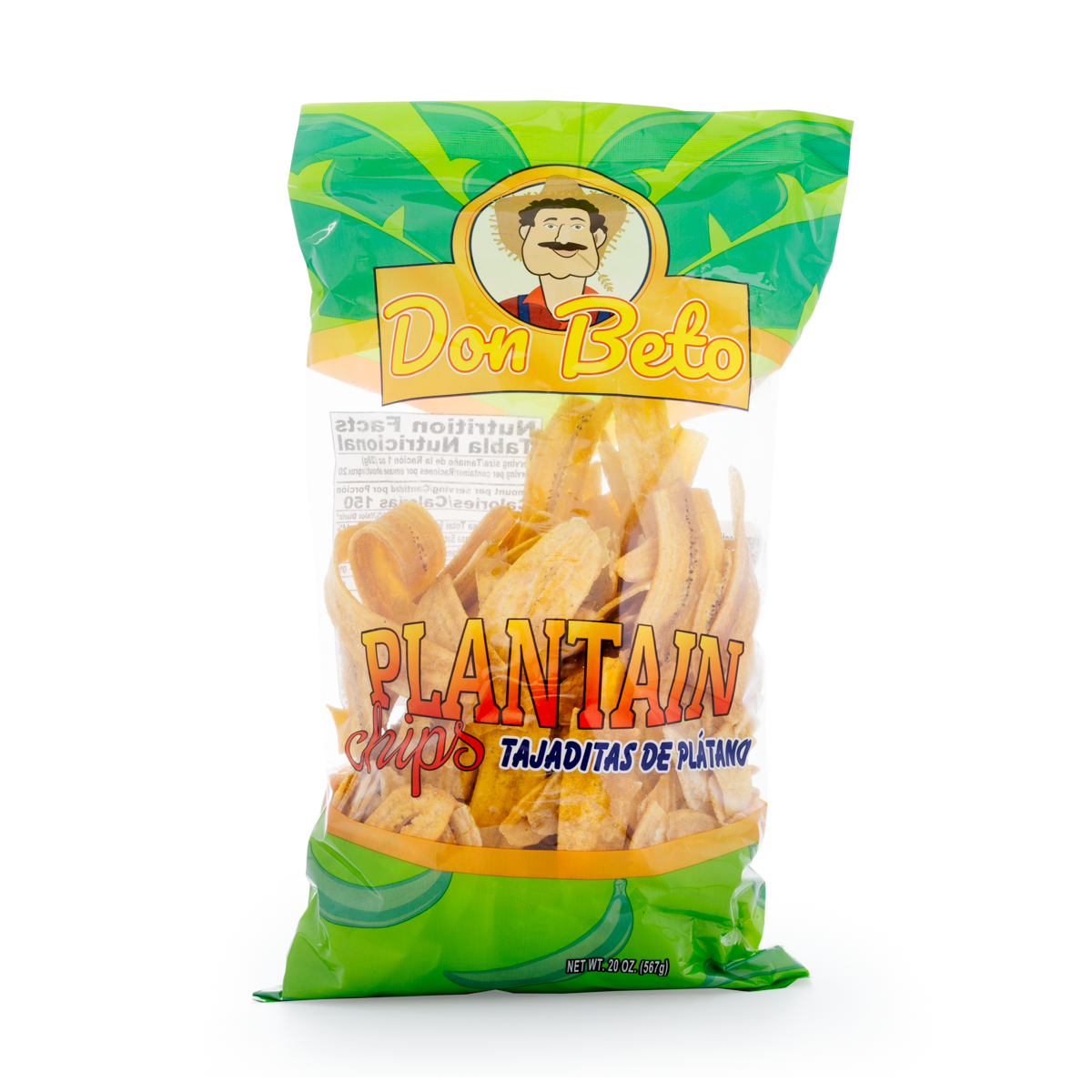 DON BETO PLANTAIN CHIPS 20OZ