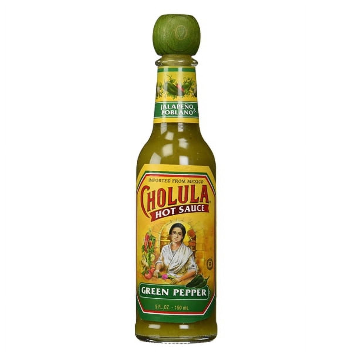 CHOLULA HOT SAUCE GREEN PEPPER 5OZ