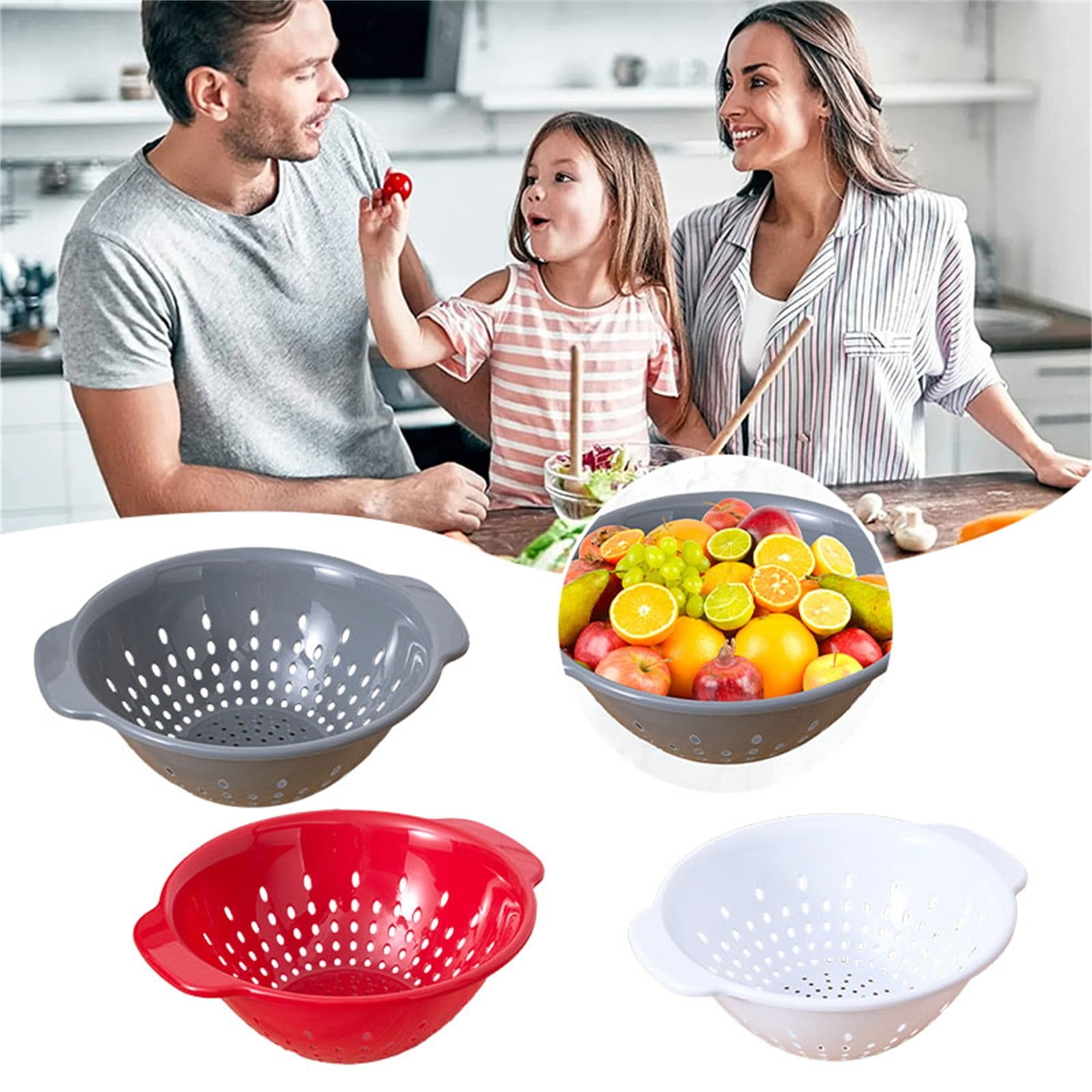 KITCHEN PLASTIC COLANDER