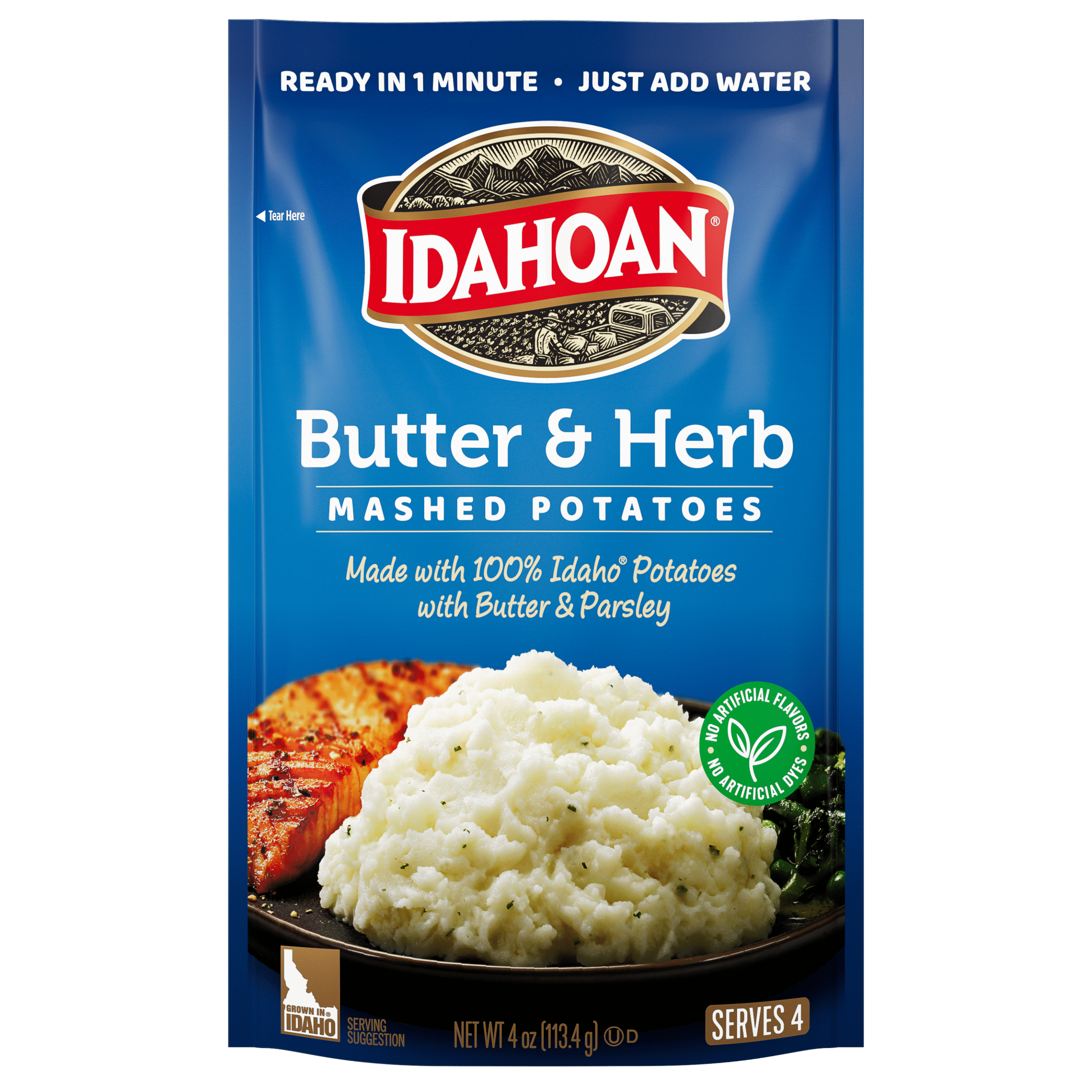 IDAHOAN BUTTER HERB MASHESD POTATOES 4OZ