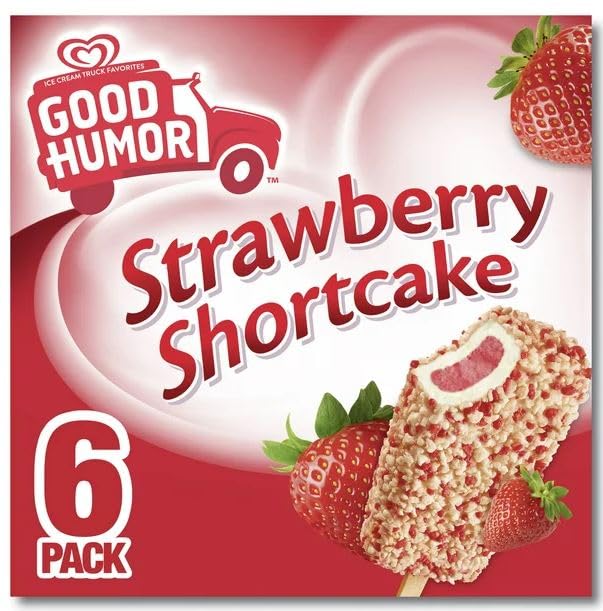 GOOD HUMOR STRAWBERRY SHORTCAKE BARS 6P