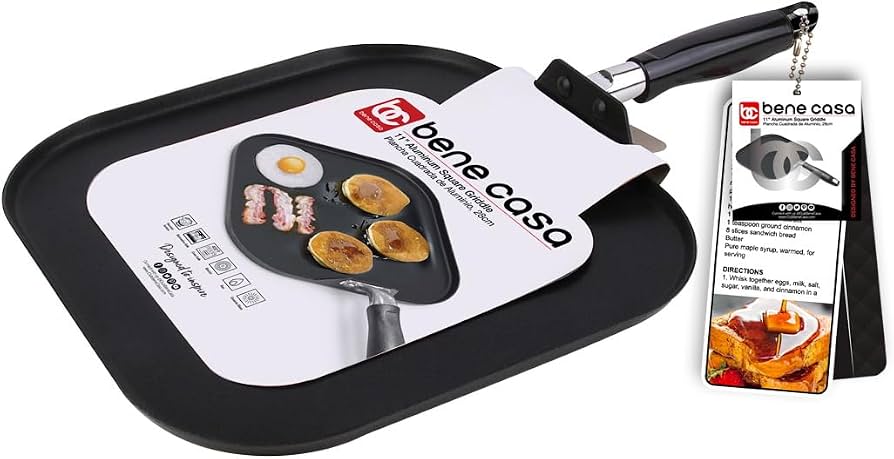 BENE CASA ALUMINUM SQUARE GRIDDLE 11IN