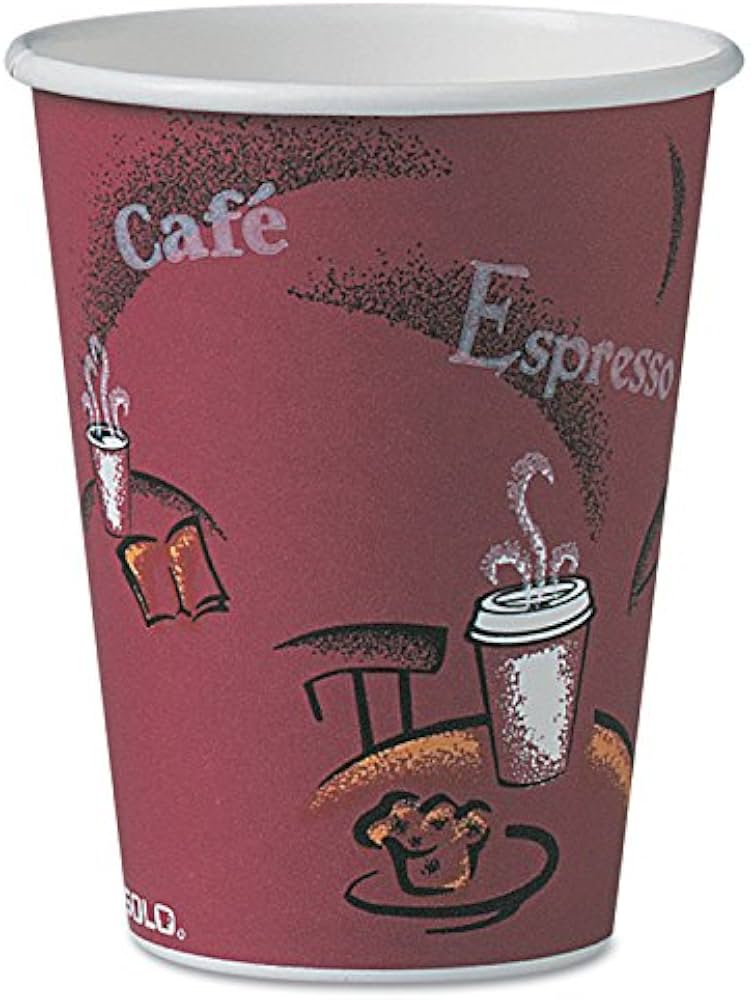 DART SOLO PAPER HOT DRINK CUPS 12OZ 50P