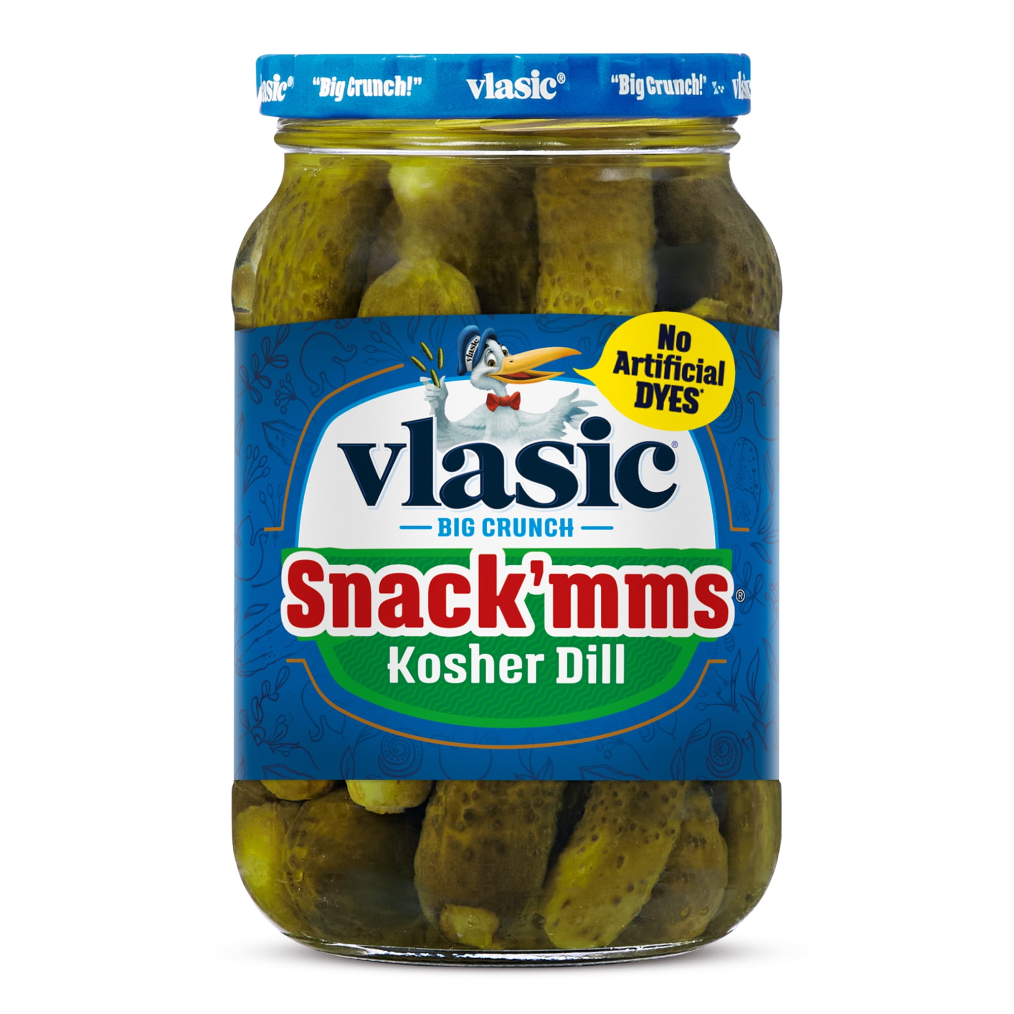 VLASIC SNACK MMS KOSHER DILL 16OZ