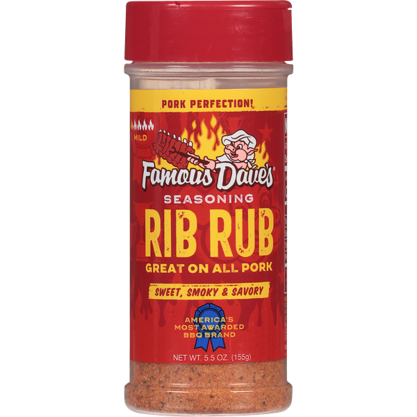 FAMOUS DAVES RIB RUB MILD 5.5OZ