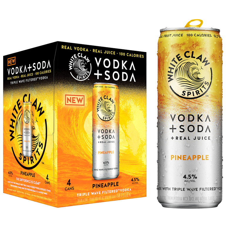 WHITE CLAW VODKA SODA PINEAPPLE