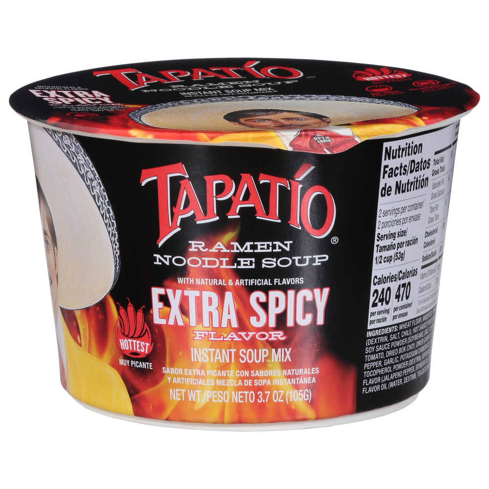 TAPATIO RAMEN NOODLE SOUP EXTRA SPICY