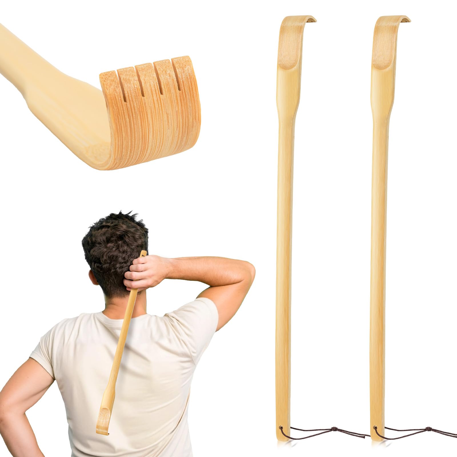 FAMILY MAID BAMBOO BACKSCRATCHER 2P