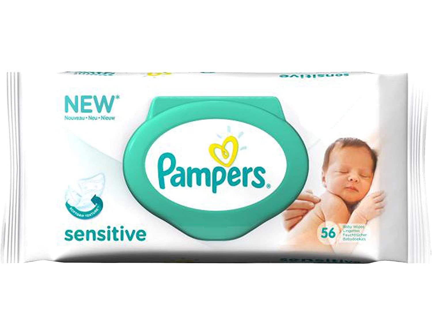 PAMPERS SENSITIVE WIPES 56P