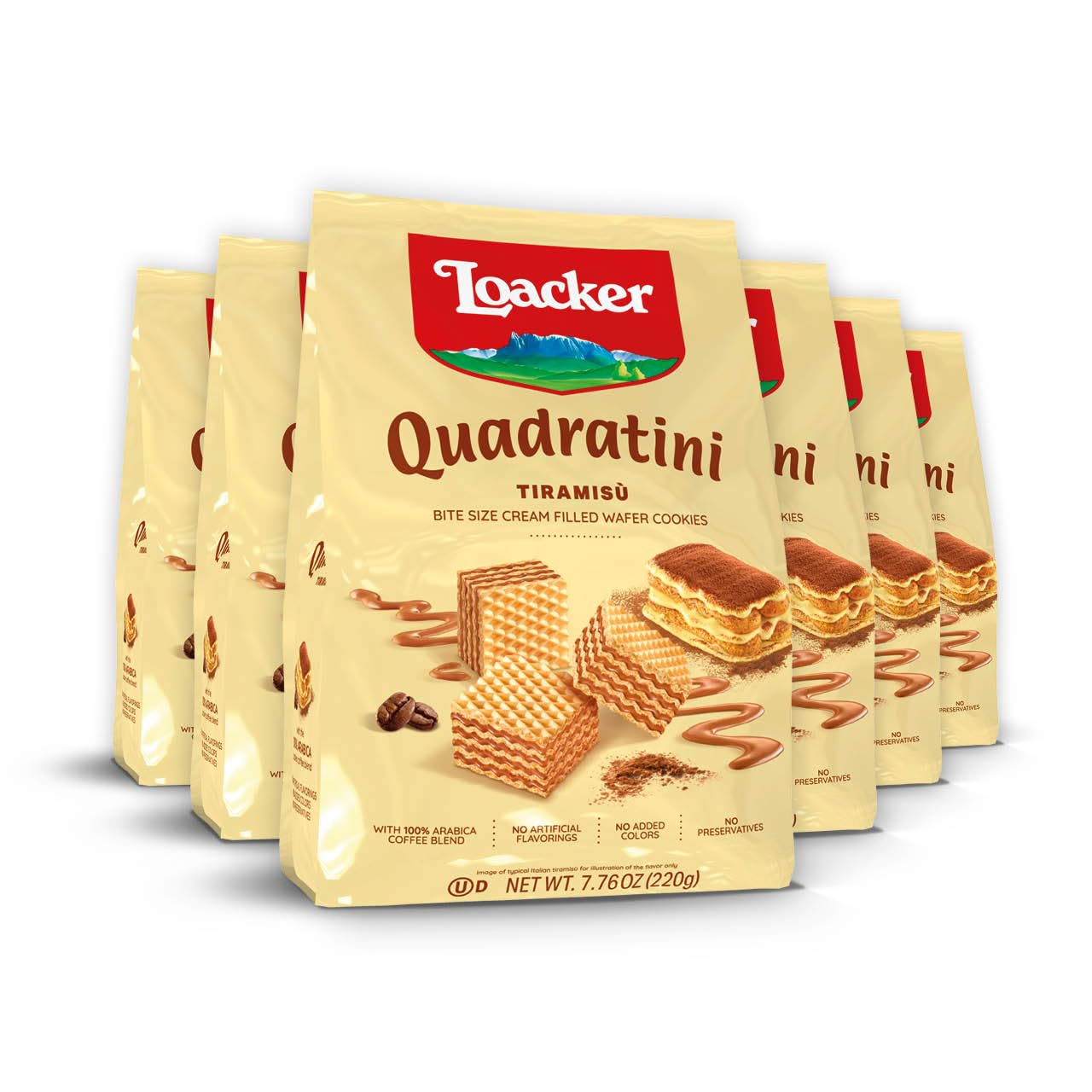 LOACKER QUADRATINI TIRAMISU 8.82OZ