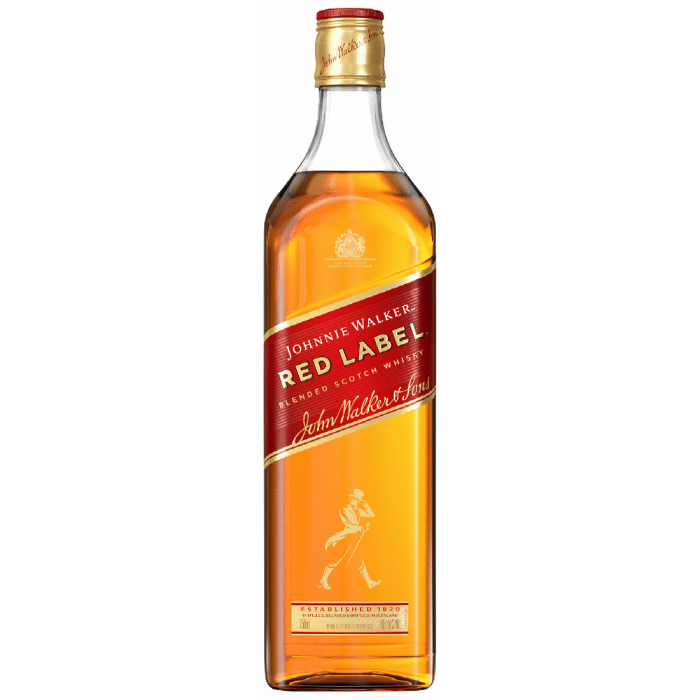 JOHNNIE WALKER WHISKEY RED LABEL 750ML