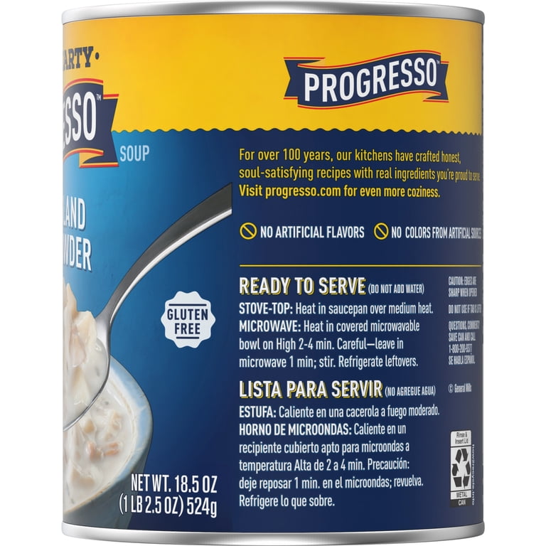 PROGRESSO NEW ENGLAND CLAW CHOWDER 18.5O
