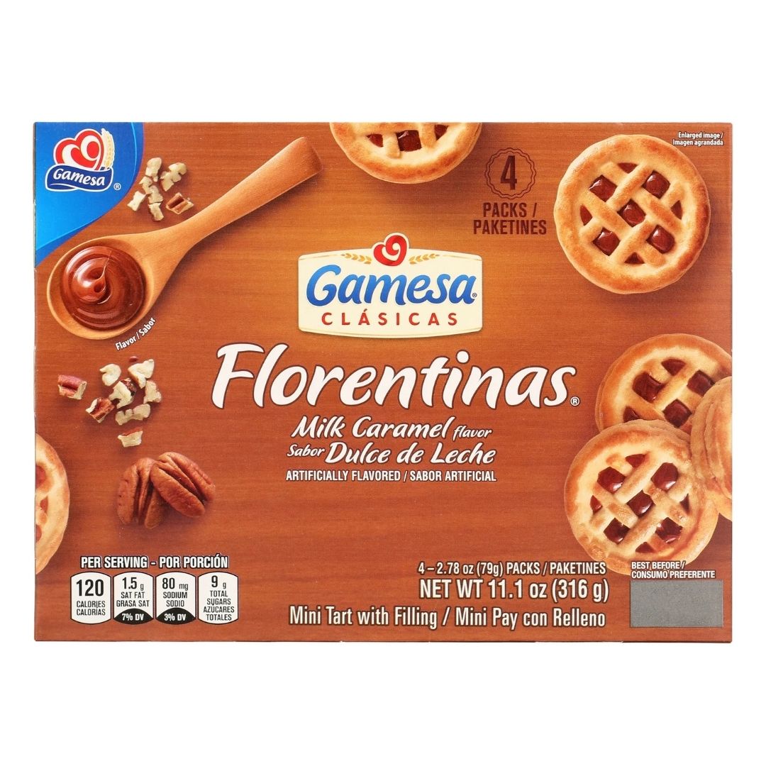 GAMESA FLORENTINAS MILK CARAMEL 11.1OZ