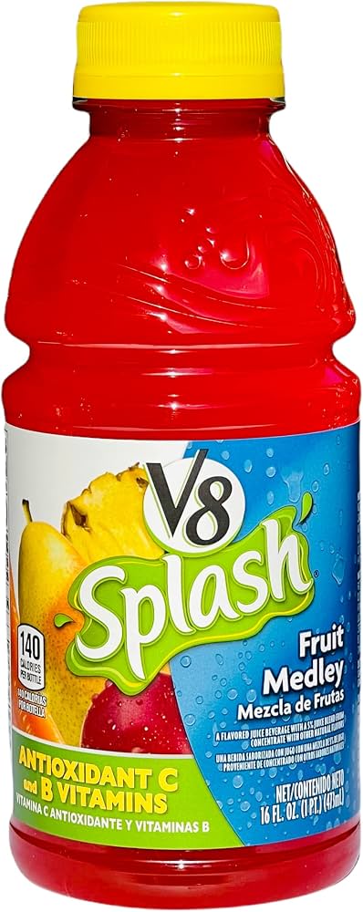 V8 SPLASH FRUIT MEDLEY 16OZ