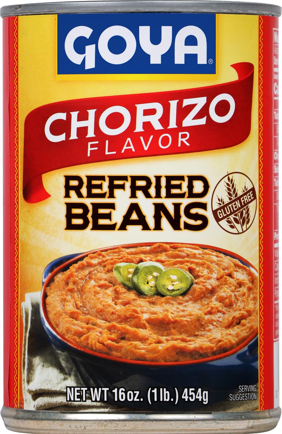 GOYA CHORIZO REFRIED BEANS 16OZ