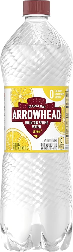ARROWHEAD SPARKLING WATER LEMON 33.8OZ
