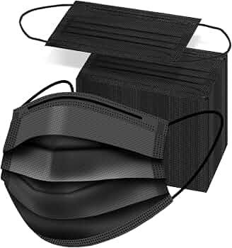 GPPM DISPOSABLE MASKS BLACK 50P