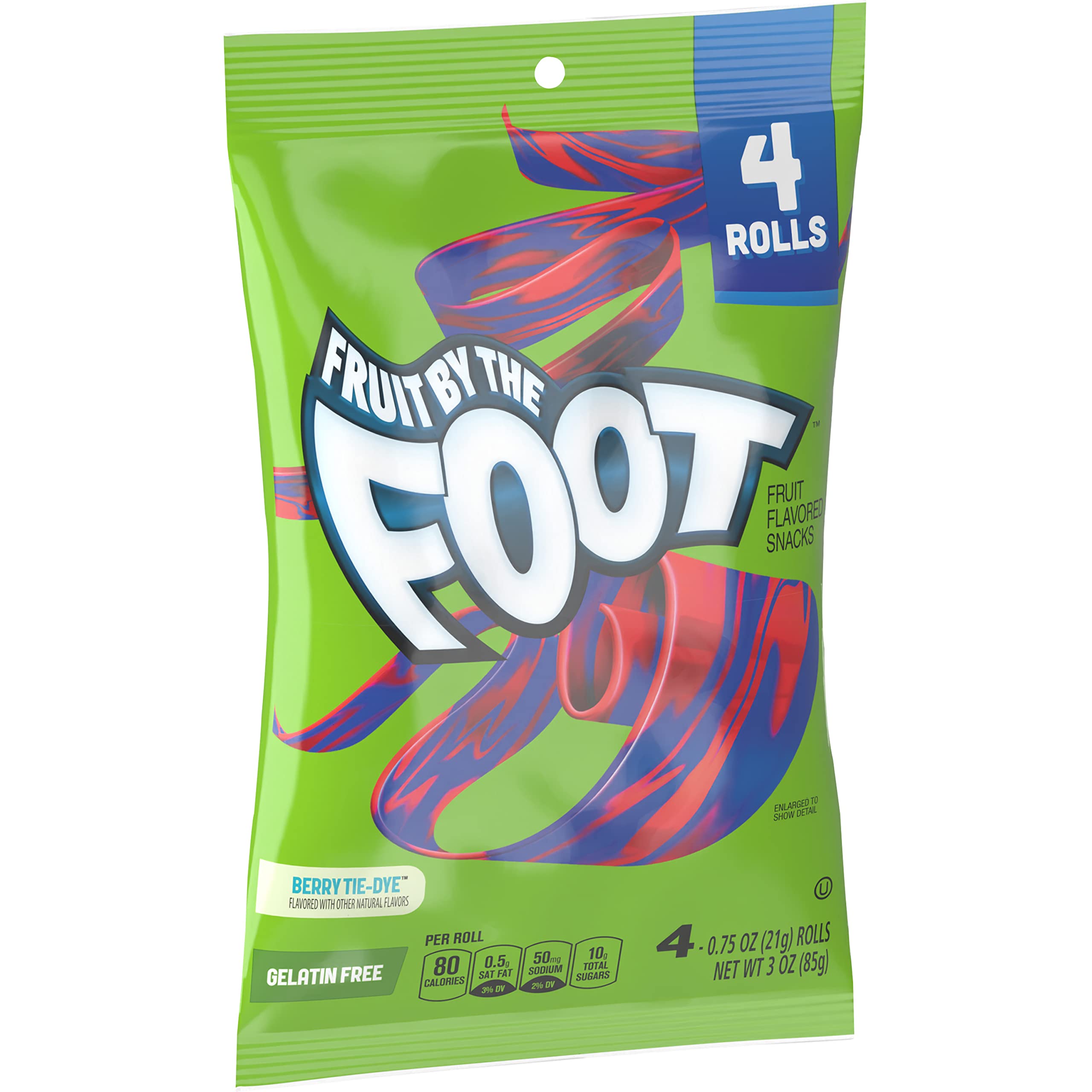FRUIT BY THE FOOT BERRY TIE DYE 4P