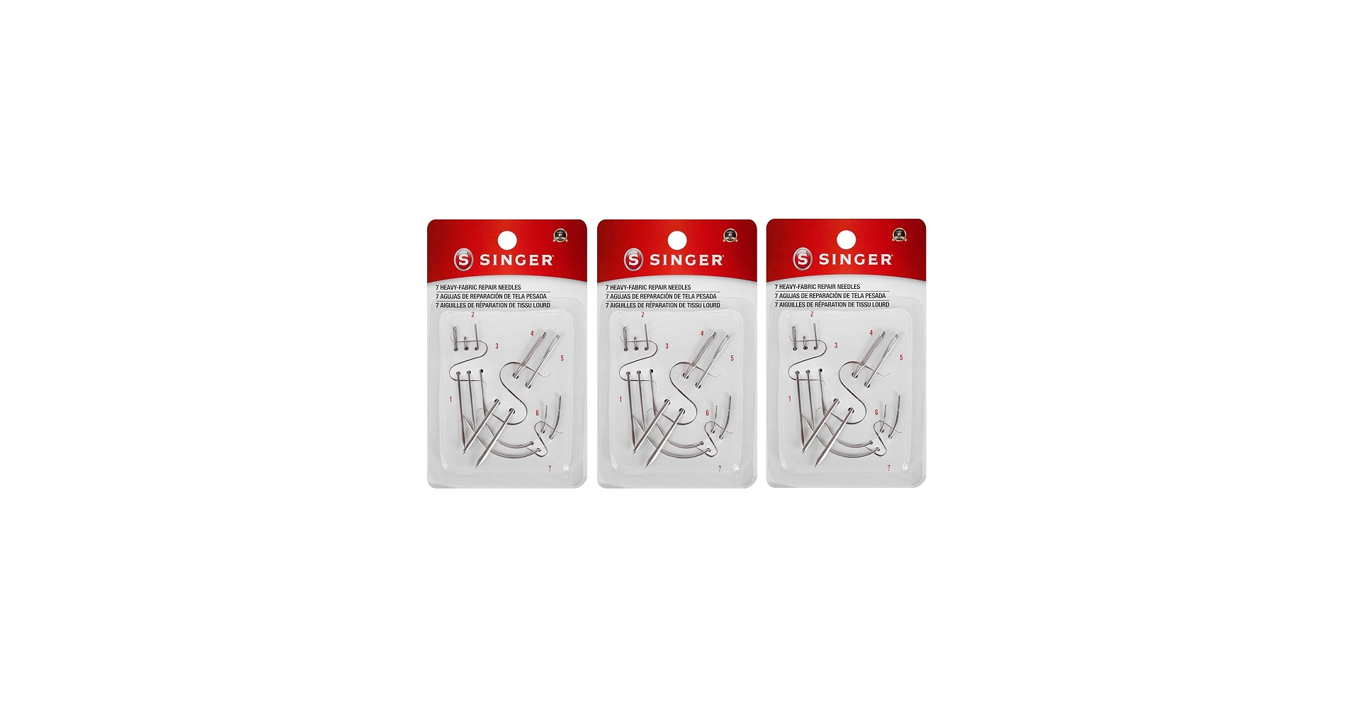 SINGER HEAVY FABRIC REPAIR NEEDLES 3PC