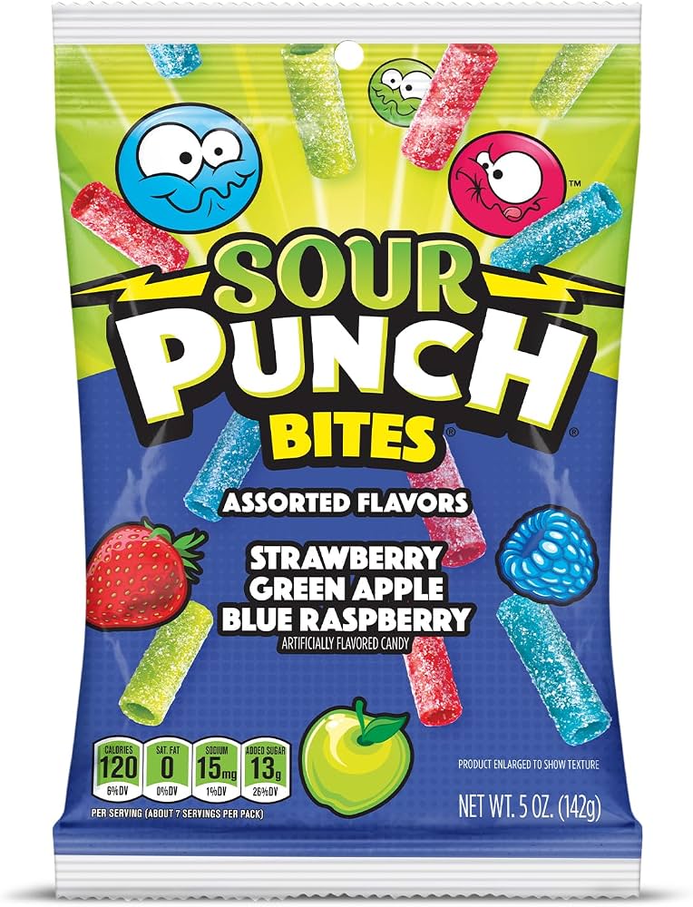 SOUR PUNCH BITES ASSORTED FLAVORS 5OZ