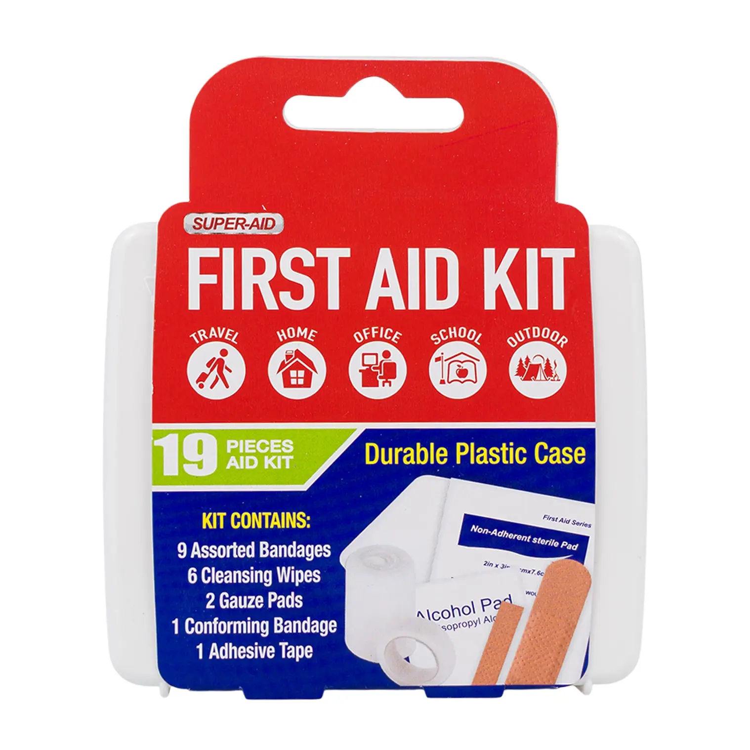 SUPER AID FIRT KIT 19 PC