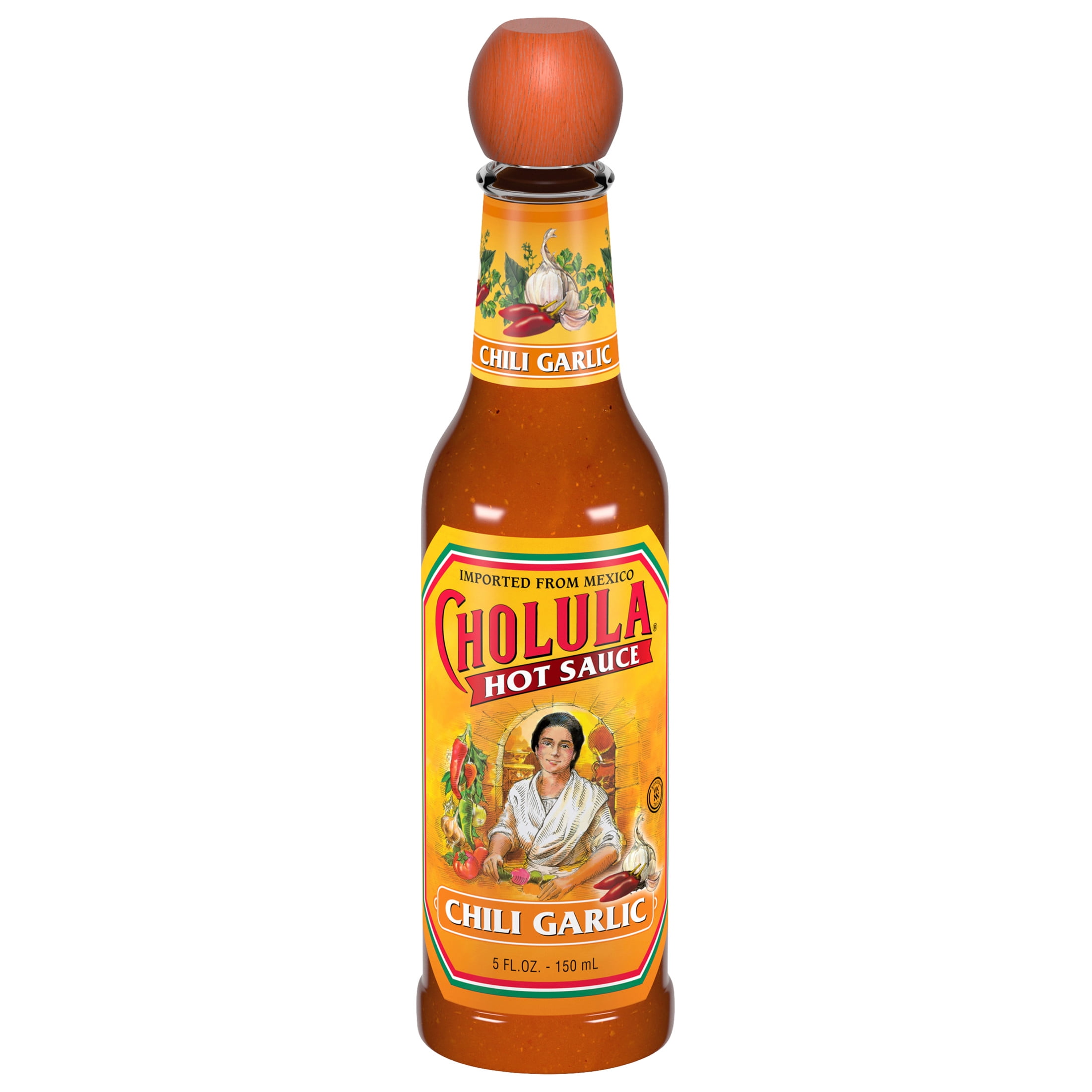 CHOLULA HOT SAUCE CHILI GARLIC 5OZ