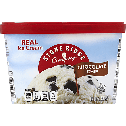 STONE RIDGE ICE CREAM CHOCOLATE CHIP 1.5QT