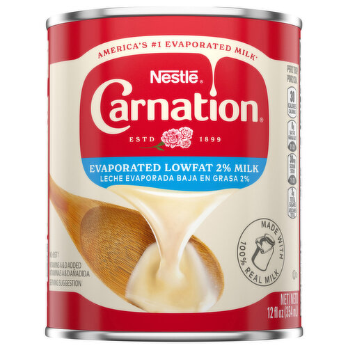 NESTLE CARNATION EVAPORATED LOWFAT MILK