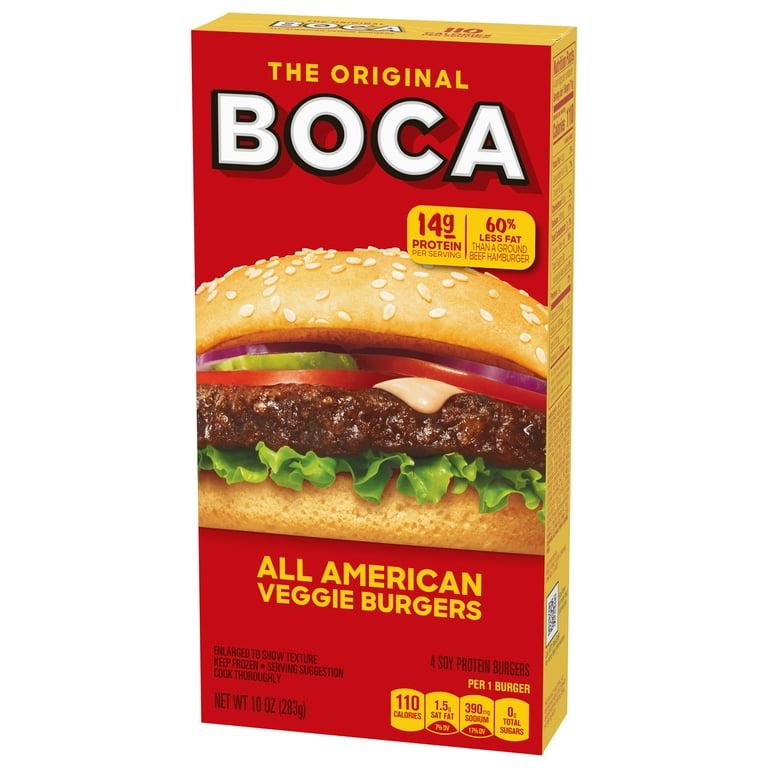 BOCA VEGGIE BURGERS ALL AMERICAN 10OZ