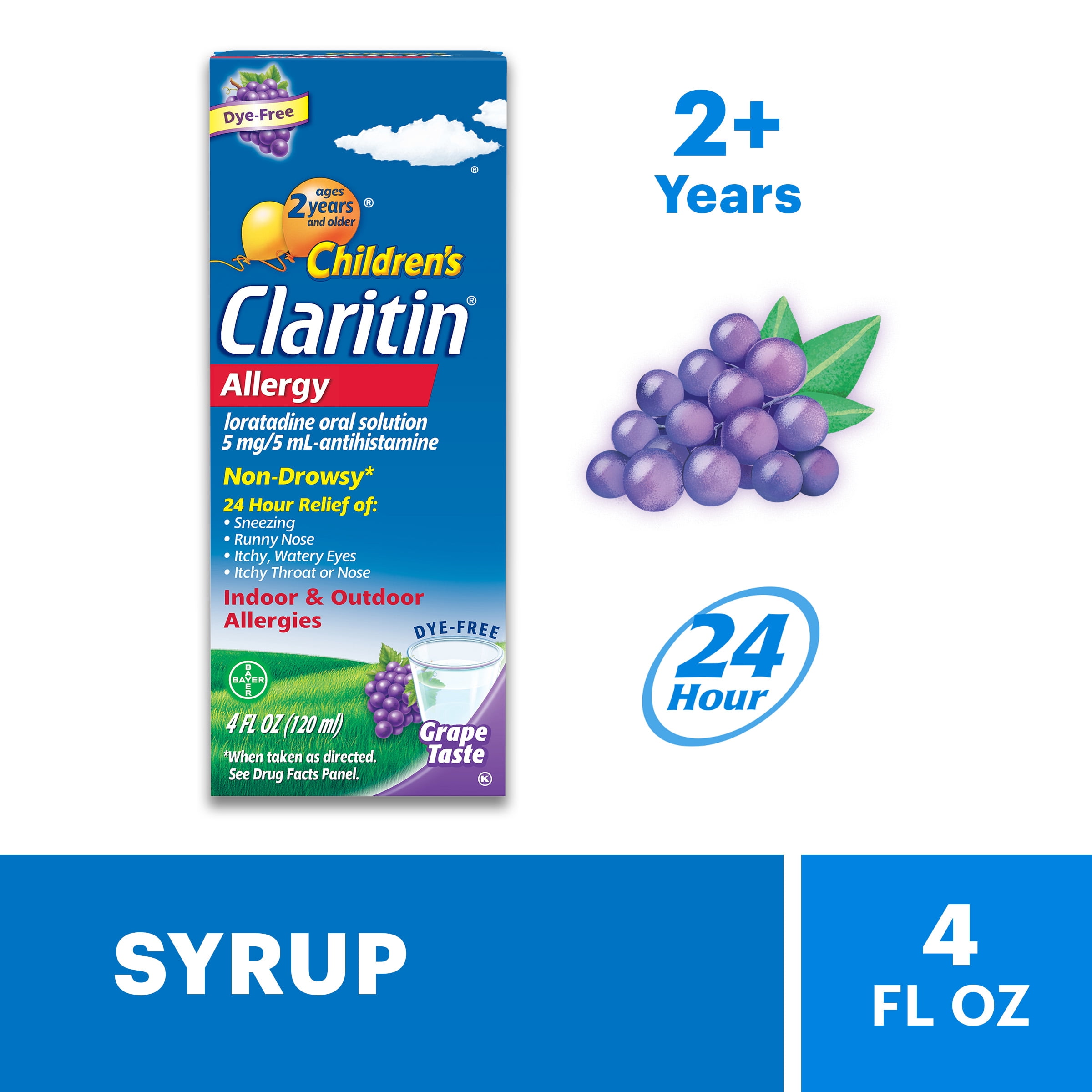 CLARITIN CHILDRENS GRAPE 4OZ