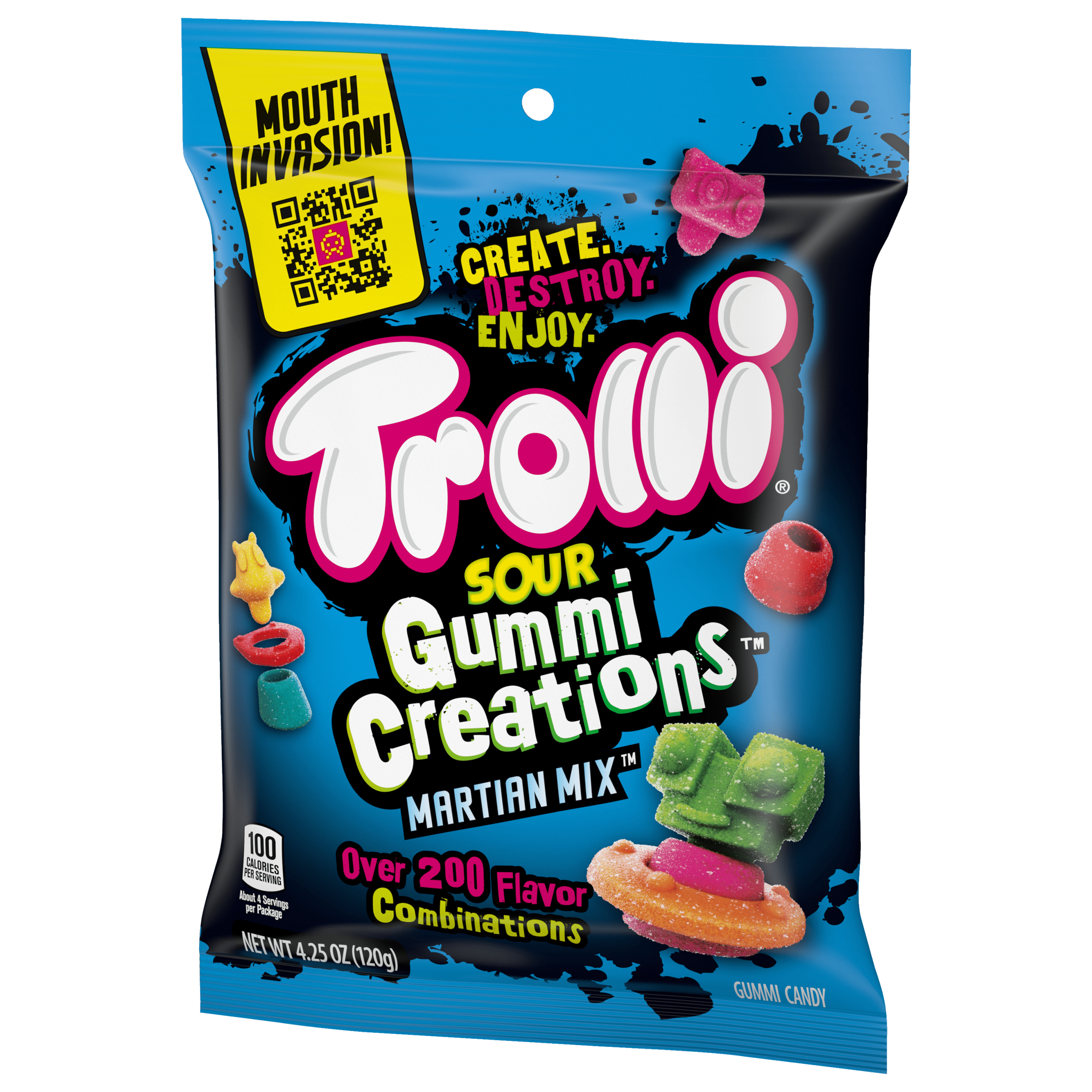 TROLLI SOUR GUMMI CREATIONS 4OZ