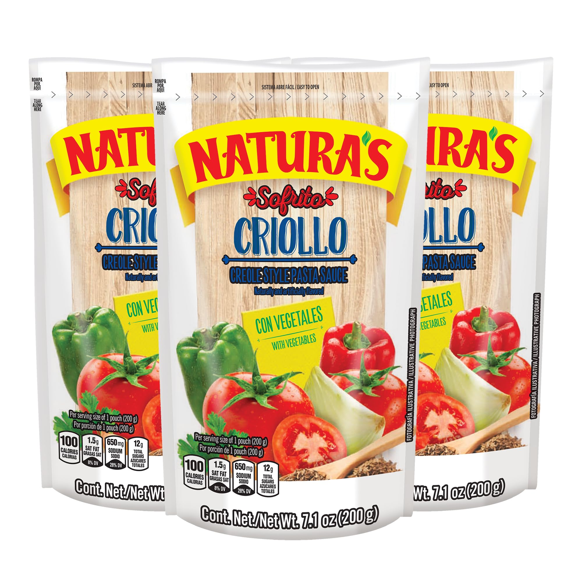NATURAS SOFRITO CRIOLLO WITH VEGETABLES