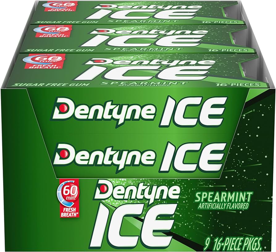 DENTYNE ICE SPEARMINT SUGAR FREE