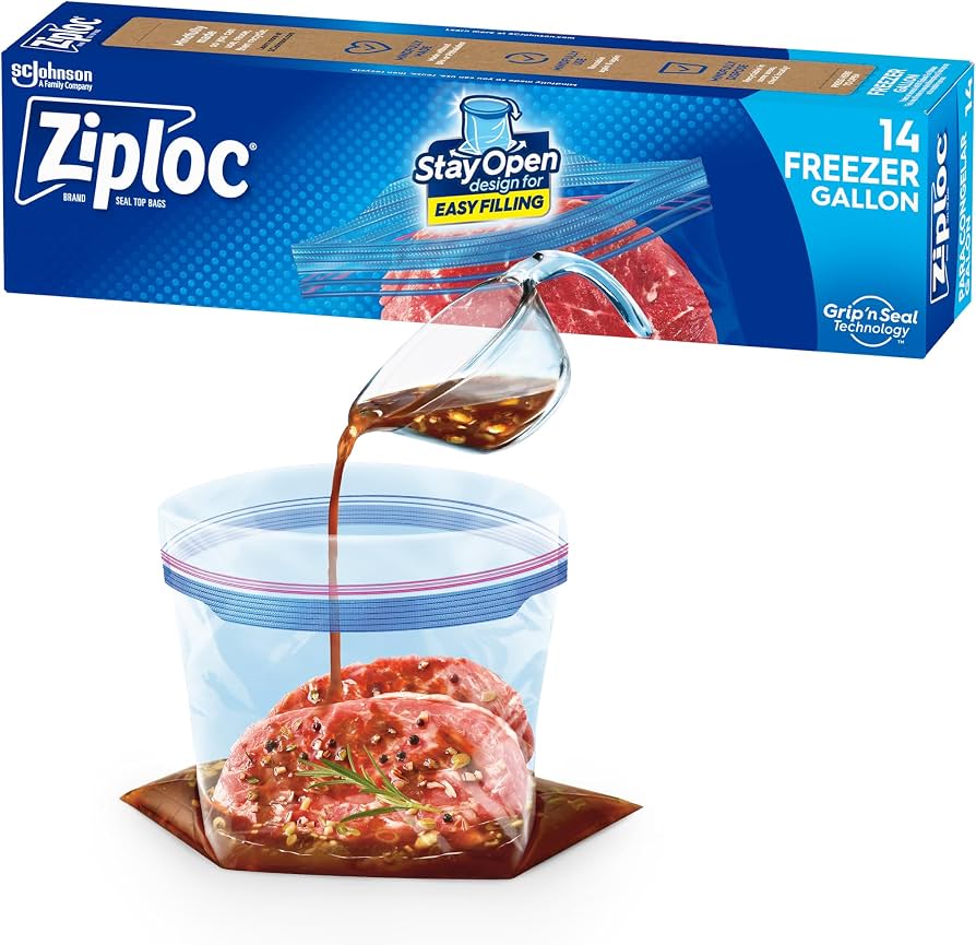ZIPLOC FREEZER GALLON 14P
