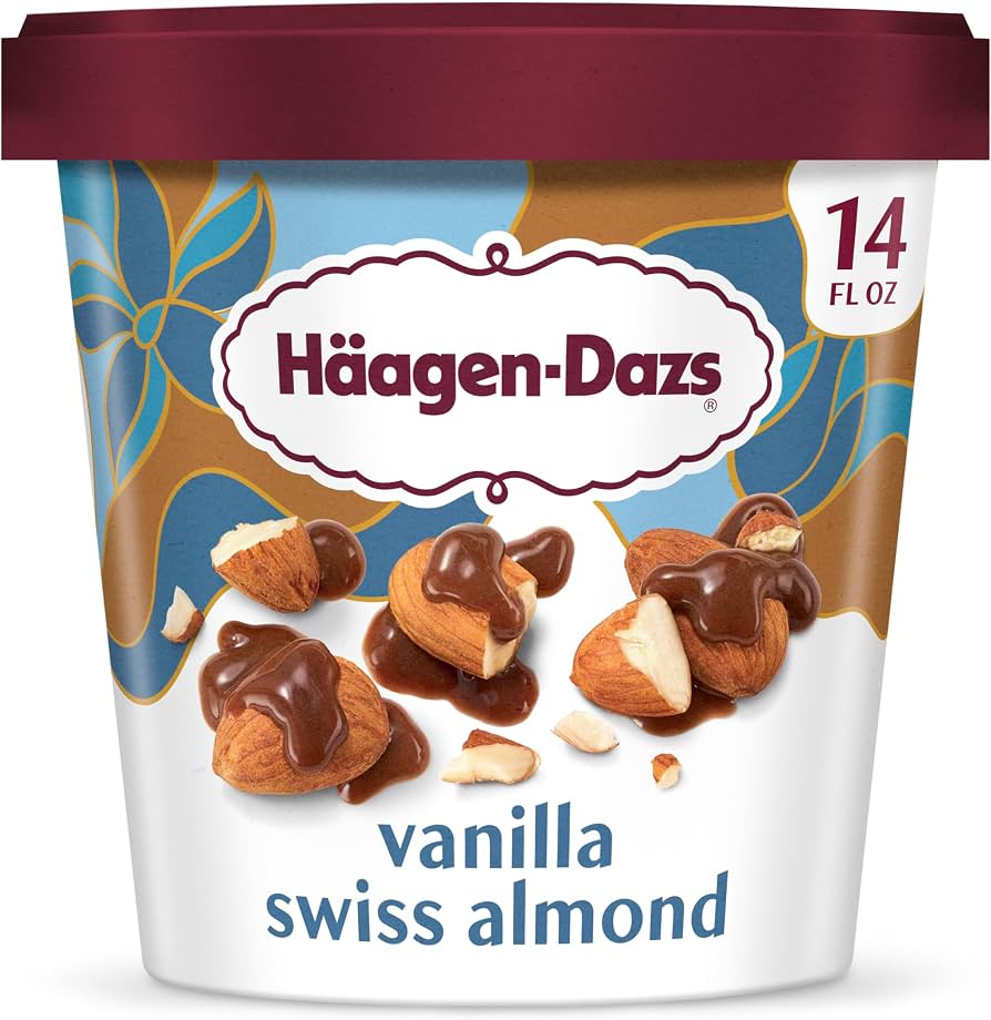 HAAGEN DAZS VANILLA SWISS ALMOND 14OZ